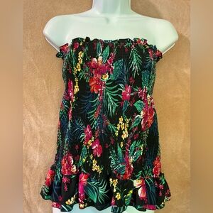 Revamped Multicolor Floral top/dress‎ medium